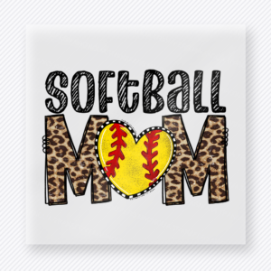 Softball Mom Leopard Sports DTF Transfers