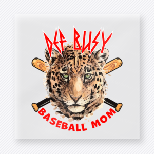 Def Busy Baseball Mom Red Sports DTF Transfers