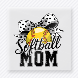 Softball Mom Bow Sports DTF Transfers