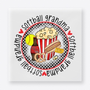 Softball Grandma Circle Sports DTF Transfers