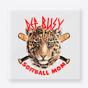 Off Busy Softball Mom Red Sports DTF Transfers