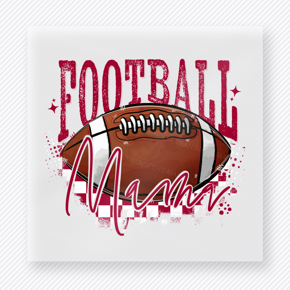 Football Mama Hot Pink Sports DTF Transfers