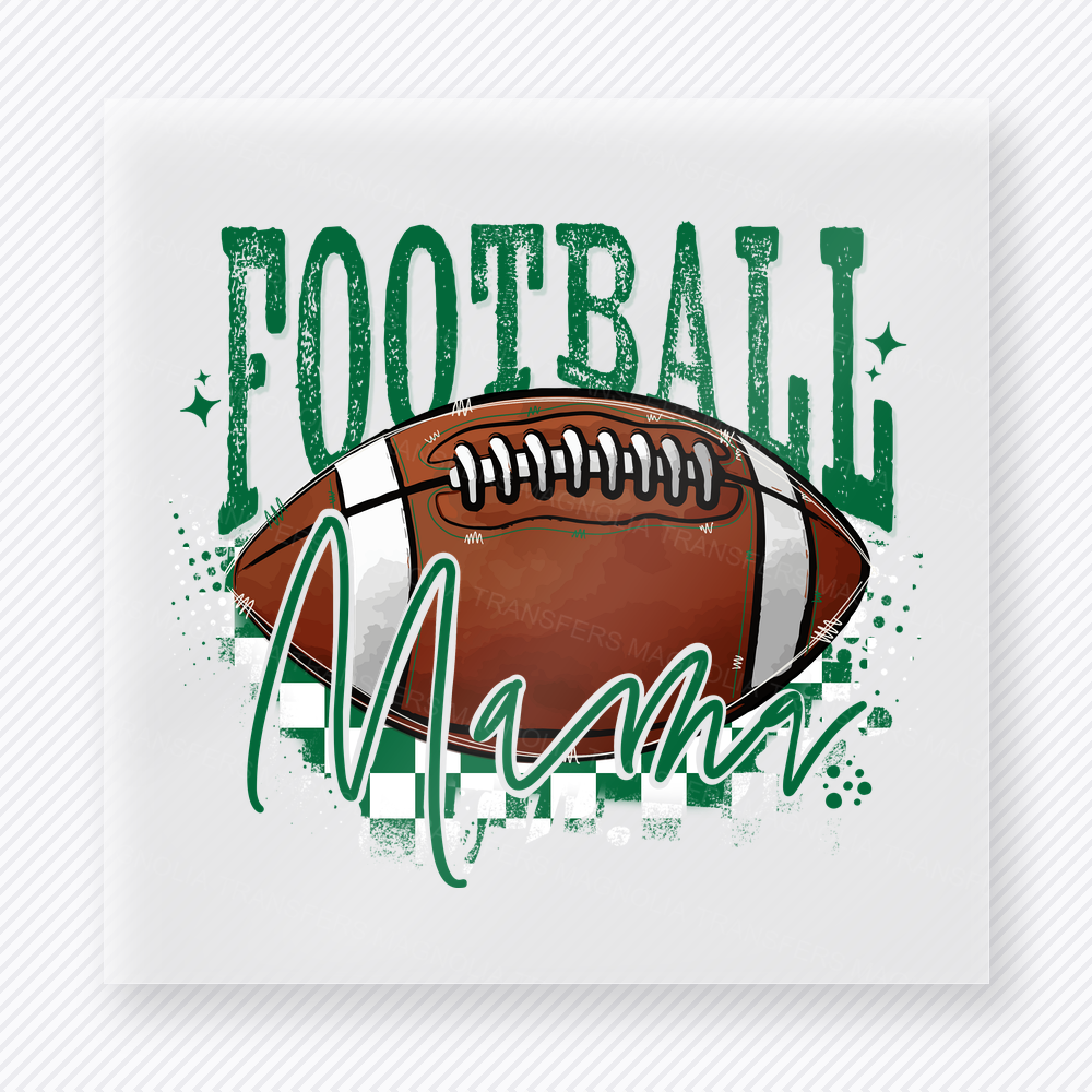 Football Mama Green Sports DTF Transfers