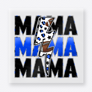 Basketball Mama Lightning Bolt Royal Sports DTF Transfers