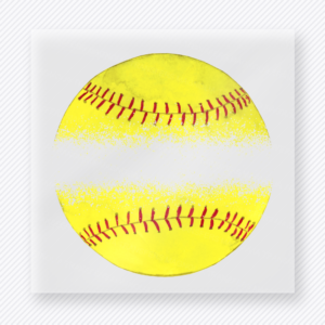 Softball Split Brush Sports DTF Transfers