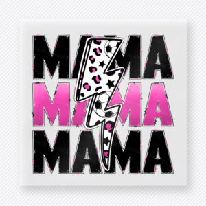 Basketball Mama Lightning Bolt Pink Sports DTF Transfers