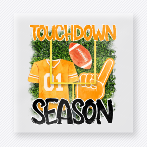 Touchdown Season Yellow Jersey Sports DTF Transfers