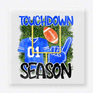 Touchdown Season Blue Jersey Sports DTF Transfers