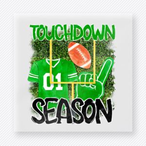 Touchdown Season Green Jersey Sports DTF Transfers