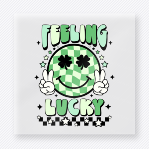 Feeling Lucky Smiley St. Patrick's Day DTF Transfers