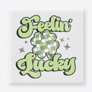 Feelin Lucky Plaid Shamrock St. Patrick's Day DTF Transfers