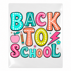 Back To School Teacher and School UV Transfer