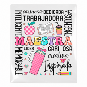 Maestra Spanish Teacher Teacher & School UV transfer for hard-surface products