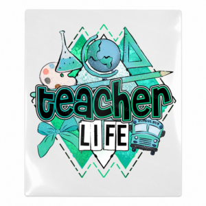 Teacher Life Globe Teacher & School UV transfer for hard-surface products