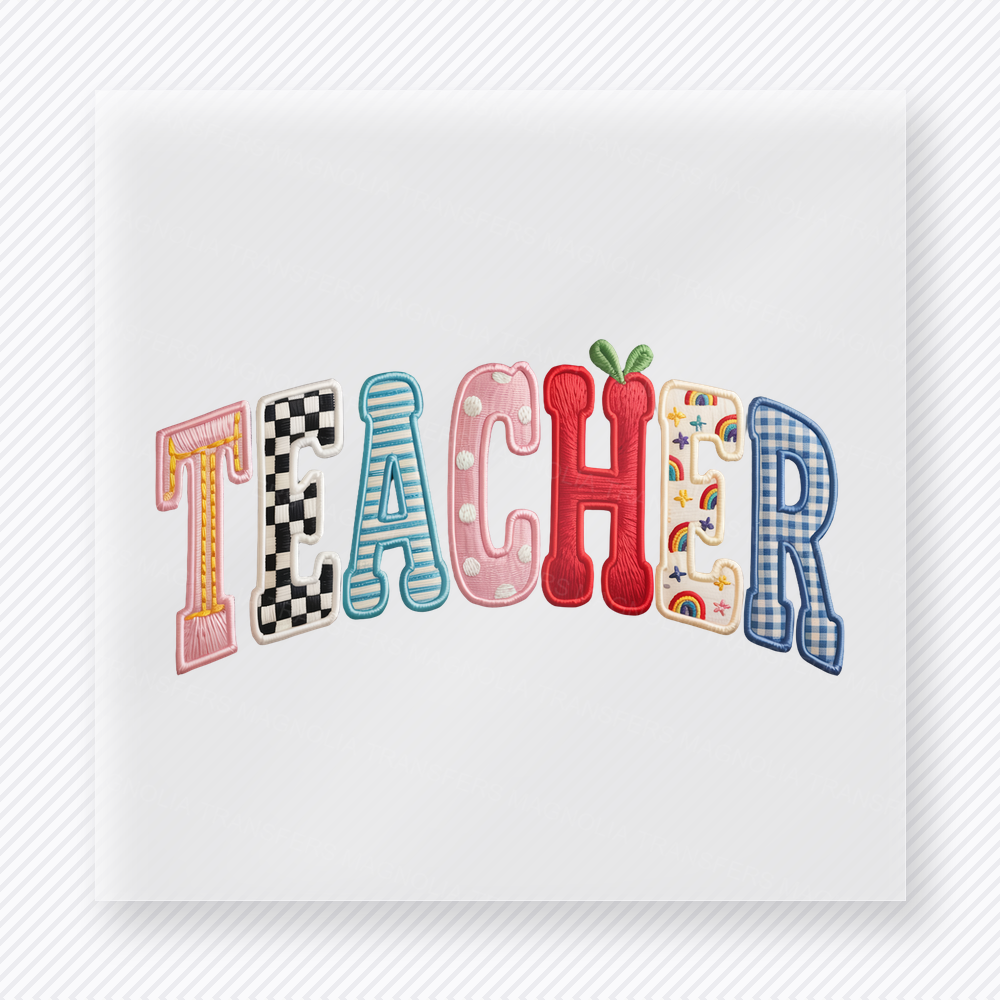 Teacher Classroom Letters Teacher & School DTF Transfers