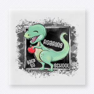 Roaring Back To School Grunge Dinosaur Teacher & School DTF Transfers