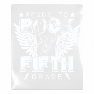 Ready To Rock Fifth Grade White Teacher & School UV transfer for hard-surface products