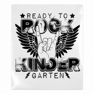 Ready To Rock Kindergarten Black Teacher & School UV transfer for hard-surface products