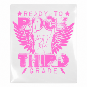 Ready To Rock Third Grade Pink Teacher & School UV transfer for hard-surface products