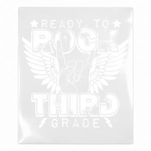 Ready To Rock Third Grade White Teacher & School UV transfer for hard-surface products