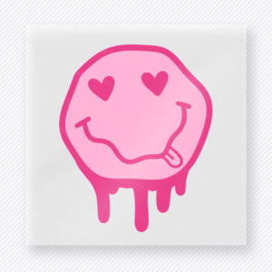 Drippy Heart Eyes Smiley Valentine's Day DTF Transfers