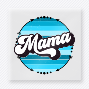 Mama Blue Retro Valentine's Day DTF Transfers
