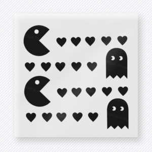 Retro Arcade Hearts Valentine's Day DTF Transfers
