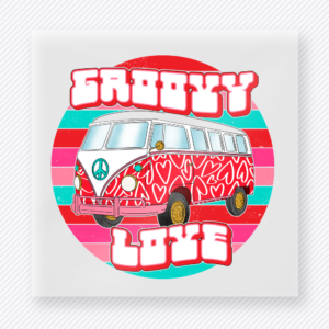 Trippy Love Van Valentine's Day DTF Transfers