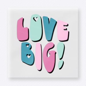 Love Big Groovy Valentine's Day DTF Transfers
