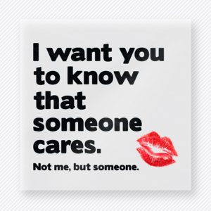 Someone Cares Black Valentine's Day DTF Transfers