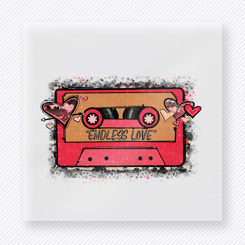 Endless Love Mixtape Distressed Valentine's Day DTF Transfers