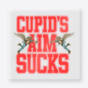 Cupid's Aim Sucks Pistols Valentine's Day DTF Transfers