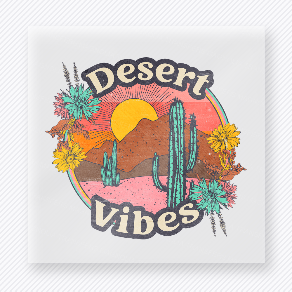 Desert Vibes Western, Boho & Hippie DTF Transfers