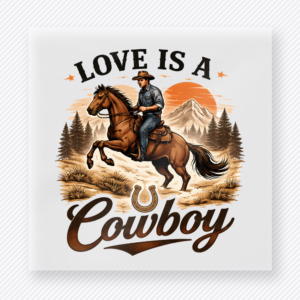Love Is A Cowboy Western, Boho & Hippie DTF Transfers