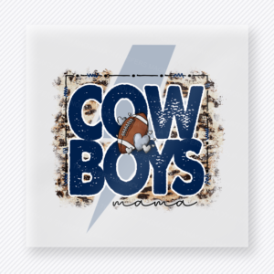 Cowboys Mama Sports DTF Transfers ready-to-press design