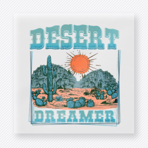 Desert Dreamer Teal Western, Boho & Hippie DTF Transfers