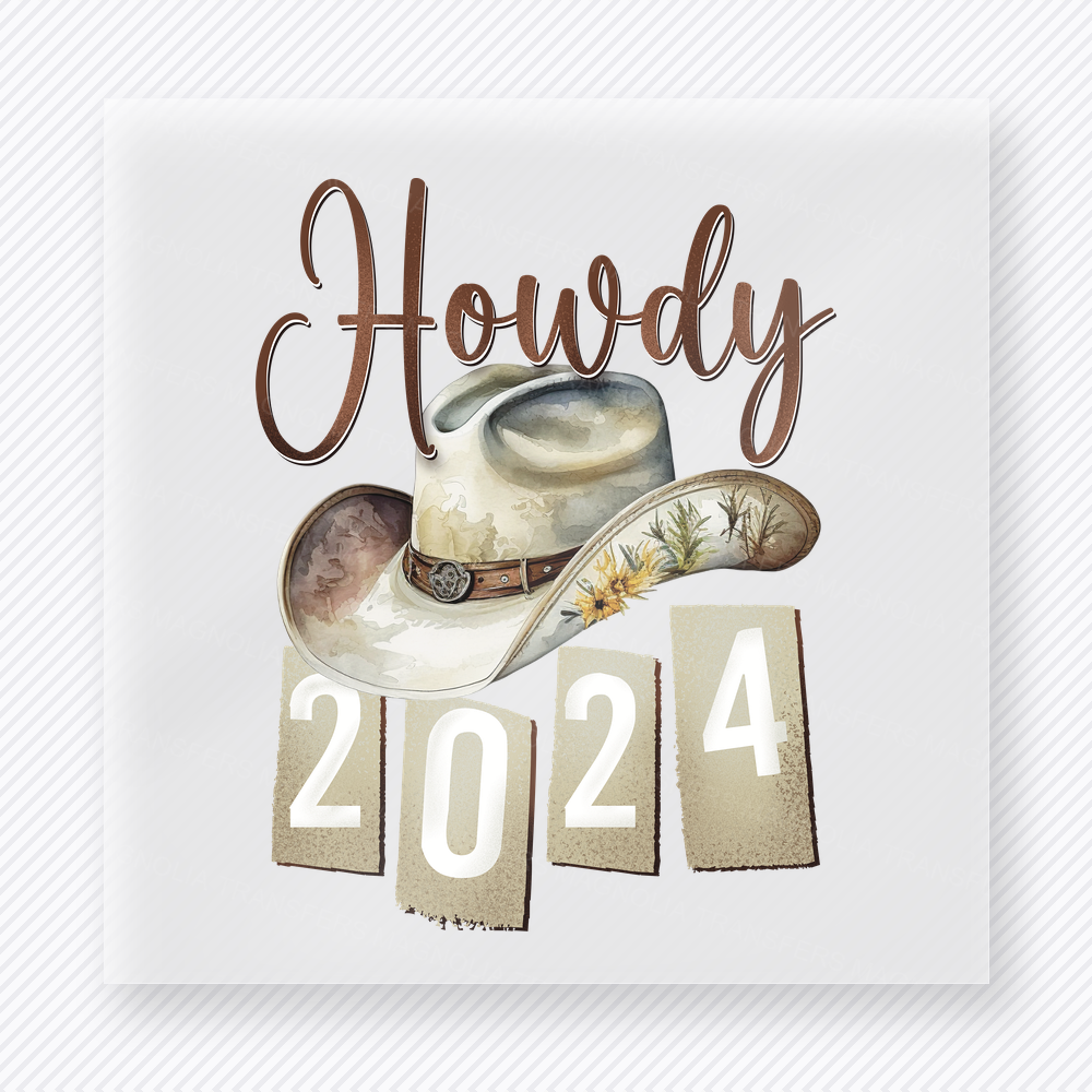Howdy 2024 Neutral Western, Boho & Hippie DTF Transfers