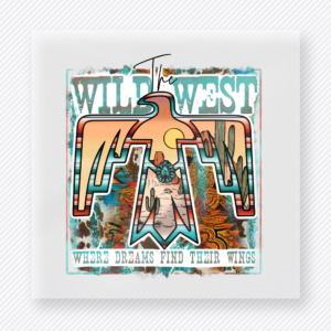 Wild West Thunderbird Western, Boho & Hippie DTF Transfers